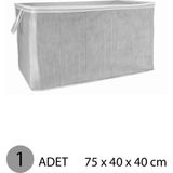 Mikasso Yastık Hurcu Maxi Hurç 75X40X40 cm Gri - 1 Adet Pamuklu 75 x 40 Gri