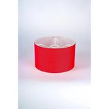 Mikasso Yedek Abajur Başlığı (Silindir) 25 cm x 15 cm Kumaş Kırmızı - Çok Renkli