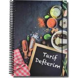 Mikasso Yemek Tarif Defteri Spice / Sert Spiralli Belirtilmemiş Beyaz Belirtilmemiş Belirtilmemiş A4 Belirt - Çok Renkli