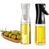 Mikasso Yemeklik Yağ Spreyi Airfryer Yağdanlık Zeytinyağı ve Limon Yağı Sprey Şişesi Siyah Siyah