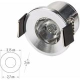 Mikasso Yıldız Satin Gömme Spot Armatürü CT-5270 S 6400 K (Beyaz Işık) - Çok Renkli