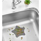 Mikasso Yıldız Şekilli Lavabo Banyo Küvet Gider Süzgeçi Silikon 1 Parça Plastik