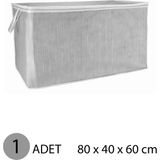 Mikasso Yorgan Hurcu Mega Hurç 80X60X40 cm Gri - 1 Adet Pamuklu 80 x 60 Gri Tr