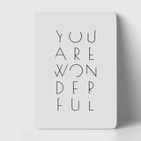 Mikasso You Are Wonderful Defter (Noktalı) Karton Düz Noktalı Orta Boy Beyaz Not Defteri A5 - Çok Renkli