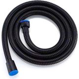 Mikasso YT20 Mega Siyah Banyo Duş Spiral Hortumu 150CM Siyah Plastik