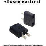 Mikasso Yüksek Kalite Türk Fişi - Amerika Fişi Çevirici Amerikan Fiş Dönüştürücü Seyahat Adaptörü - Çok Renkli