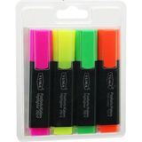 Mikasso Yuma YM-792-4 ( 792-T-Y-S-P ) ( 4pcs ) Fosforlu Kalem ( Turuncu & Yeşil & Sarı & Pembe ) Çok Renkli