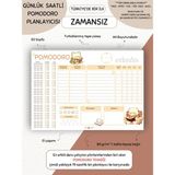 Mikasso Zamansız- Pomodoro Ders Çalışma Defteri-A4 Yatay- 50 Sayfa- Pl-6 Tüm Sınavlarla Uyumlu Karton Düz Re - Çok Renkli