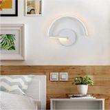 Mikasso Zigo Beyaz Mimari Modern Ledli Aplik Beyaz LED (Pilli Değildir) Metal Beyaz - Çok Renkli