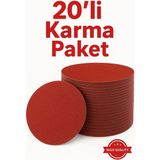 Mikasso Zımpara Seti Cırt Yapışkanlı Zımpara Seti 115 Lik Karma Set 20 Adet