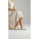 mikay shoes Kadın Tüylü Babet Lüks Gelin Çeyiz Nişan Kına Parti Terliği