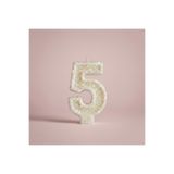 Miki & Miki Pembe Simli Pasta Mumu Doğum günü mum 5yaş
