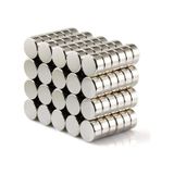 Mıknatıs, 6Mm X 2Mm Yuvarlak Güçlü Neodyum Magnet, Adet Seçmeli 50 Adet