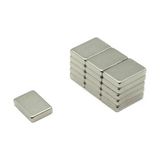 Mıknatıs Avm Güçlü Neodyum Mıknatıs Dikdörtgen 15x10x3 mm Daimi Mıknatıs (25 Adet) - Gümüş