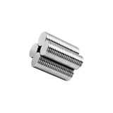 Mıknatıs AVM Neodyum Mıknatıs Yuvarlak Disk Silindir D8x1 mm (100`lü Paket) - Ø8 x 1 mm - 100 Adet - Gümüş