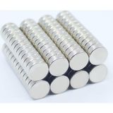 Mıknatıs AVM Yuvarlak Güçlü Neodyum Mıknatıs Çap 8 mm Kalınlık 3 mm (8x3 mm) - 50 Adet - Gümüş