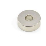 Mıknatıs, Çap 25mm X Del.çapı 6mm X Kalınlık 10mm Güçlü Delikli Neodyum Mıknatıs