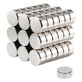 Mıknatıs Market 10 Adet 15 x 5 mm Yuvarlak Güçlü Neodyum Mıknatıs Çap 15 mm Kalınlık 5 mm - Gümüş