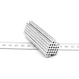 Mıknatıs Market 100 Adet 4 x 6 mm Yuvarlak Güçlü Neodyum Mıknatıs Çap 4 mm Kalınlık 6 mm - Gümüş