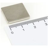 Mıknatıs Market 15 Adet 20 x 20 x 2 mm Dikdörtgen Neodyum Mıknatıs Boy 20 mm En 20 mm Kl. 2 mm - Gümüş