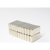 Mıknatıs Market 8 Adet 20 x 10 x 5 mm Dikdörtgen Neodyum Mıknatıs Boy 20 mm En 10 mm Kl. 5 mm - Gümüş