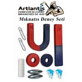 Miknatis Seti 1 Paket Deney Malzemesi Okul Projeleri Icin Manyetik Miknatis Deney Oyun Seti Egitici