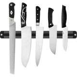 Mıknatıslı 33CM Bıçak Askısı, Pratik ve Şık Bıçak Organizer - Beyaz