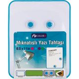 Mıknatıslı Buzdolabına Yapıştırılabilir Yazı Tahtası 28*21.2 - Mavi
