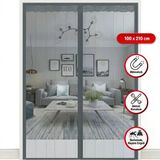 Mıknatıslı Kapı Sinekliği Gri 100X210 cm Otomatik Kapanan Manyetik Tül Sineklik BX40