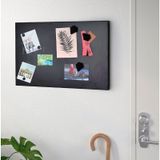 Mıknatıslı Pano , 50X32 Cm Siyah Dekoratif Metal Magnet Panosu