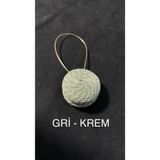 Mıknatıslı Tül Perde Toplayıcı Tül Tokası Tül Perde Kaldırma Aparatı 1 Adet Gri-Krem