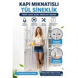 Mıknatıslı Tül Sineklik 105x205 Cm Kendiliğinden Açılıp Kapanan Kapı Sinekliği Kolay Montaj W105 X H210cm