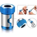Mıknatıslı Vida Tutucu Aparatı Manyetik Halka Tornavida Ucu 1/4 " 24MM-6.35MM - Mavi