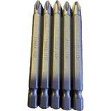 Mıknatıslı Yıldız Bits Vida Sıkma Uç 75Mm 5 Adet Ph2