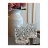 Miko Home & Garden Kristal Kesim Cam Bardak – 2’li Set (Ağır Tabanlı – Su & Meşrubat Bardağı)