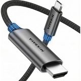 Mikrava Type C to HDMI Kablo (4K@60Hz, 1080P@165Hz) Hdr Hdcp Usb-C to HDMI 2.0 [Thunderbolt 5/4/3, Dex Mode Uyumlu] 1 Metre