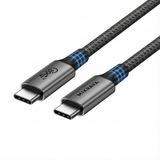 Mikrava USB 4.0 V2.0, 80GBPS USB C Veri Kablosu, 240W USB C Şarj Kablosu, 8K@60hz 4K@240Hz 2K@360Hz Thunderbolt 5 Görüntü Kablosu, MacBook, Monitör, Docking İstasyonu, iPhone ile Uyumlu - 1 Metre