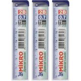 Mikro 0.7 mm Kalem Ucu 3lü Cetvelli Sarf Malzemeler 75 mm Uzunluk Türkiye Üretimi