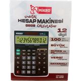 Mikro 12 Haneli Hesap Makinesi CL-8797 Dayanıklı Tuş Takımı ve Güneş Enerjili Ekran ile