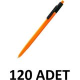 Mikro 120 Adet Basmalı Tükenmez Kalem Kahveci Kalemi Siyah M-33