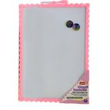 Mikro 21.5X28 Çift Taraflı Manyetik Yazı Tahtası (JL-115) - Pembe