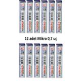 Mikro 2b Dereceli Cetvelli Min Kalem Ucu 0.7 mm 12'li Paket