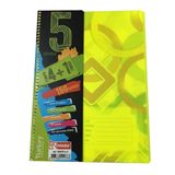 Mikro A4-150 Yaprak Ekonomik 4+1 Ayraçlı Helezon Spiral Konulu Defter