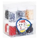 Mikro Anaokulu Plastik Yüz Parçaları (Oynar Göz - Ağız - Kulak - Burun) 12'li Set