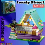 Mikro Blok Calico Cat Comic House Kedi Çizgi Roman Dükkanı 324 Parça - Lego Setleri - Keeppley Mini Lego - Keeppley Lego