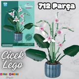 Mikro Blok Çiçek Lotus 712 Parça - Lego Setleri - Mega Lego - Çiçek Lego - Mega Çiçek Lego - Mikro Bloklar