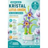 Mikro Blok Kristal Lotus Orkide Çiçek Lego - Lego Setleri Mini Lego - Çiçek Lego - Blossom Çiçek Lego