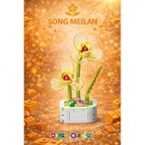 Mikro Blok Kristal Song Meilan Çiçek Lego - Lego Setleri Mini Lego - Çiçek Lego - Blossom Çiçek Lego Vitrin
