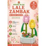 Mikro Blok Lale Zambak Çiçek Lego - Lego Setleri Mini Lego - Çiçek Lego - Blossom Çiçek Lego Vitrin
