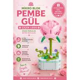 Mikro Blok Pembe Gül Çiçek Lego - Lego Setleri Mini Lego - Çiçek Lego - Blossom Çiçek Lego Vitrin